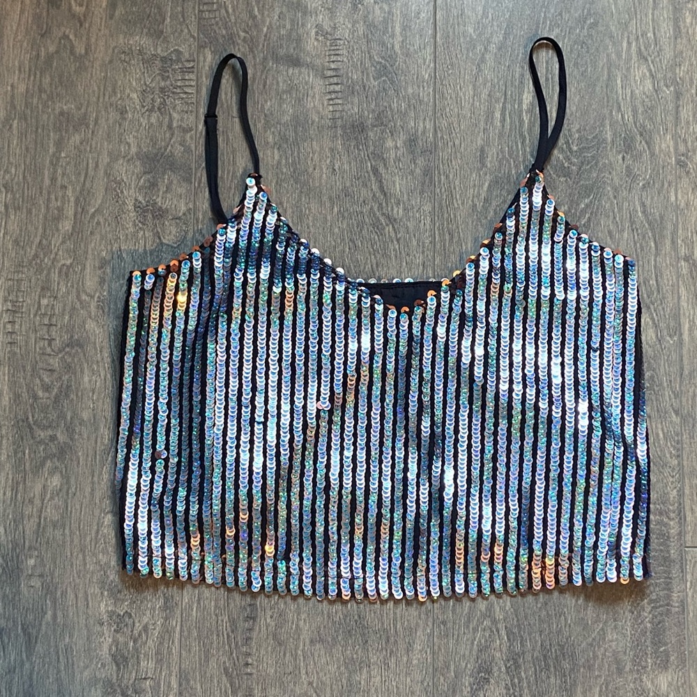 Forever 21 New sequin crop top